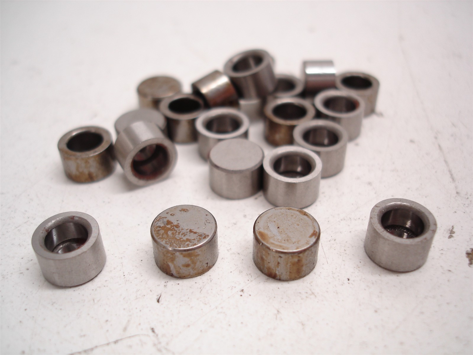 21pcs NASCAR HARDENED STEEL TIPS FOR 11/32" TITANIUM VALVES DEL WEST / XCELDYNE