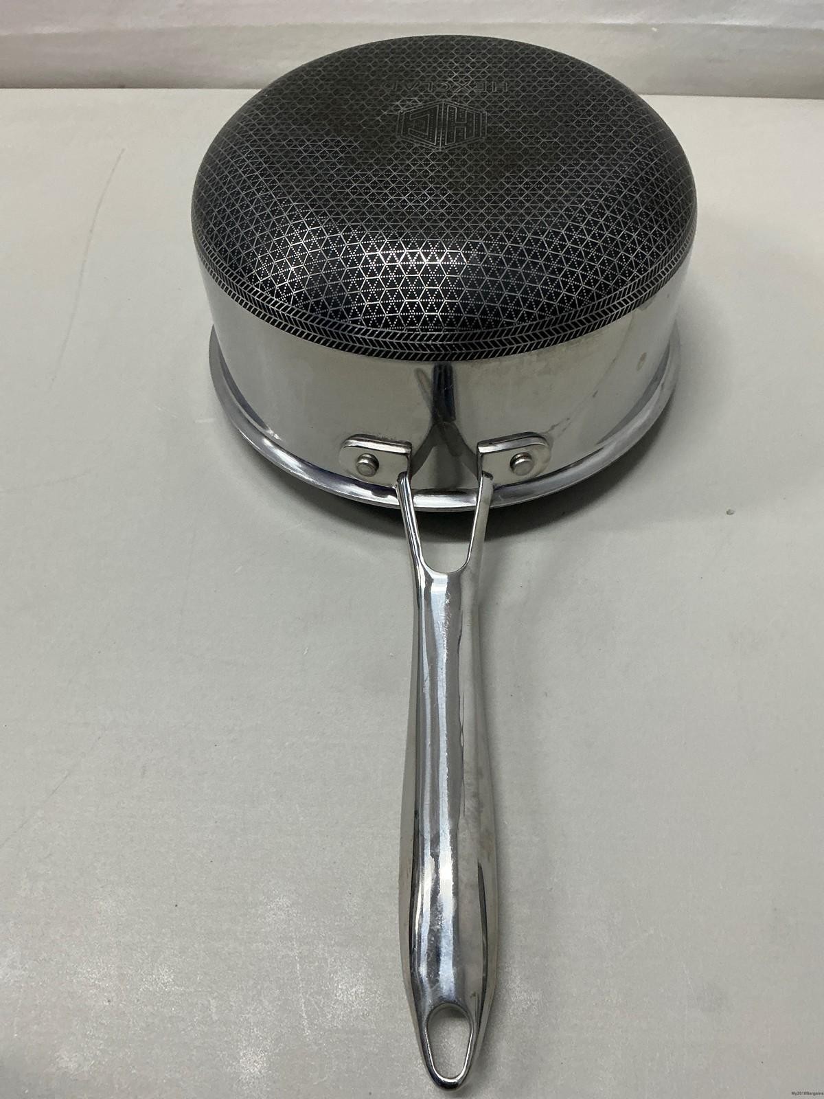 HexClad Hybrid Nonstick 2-Quart Saucepan with Tempered Glass