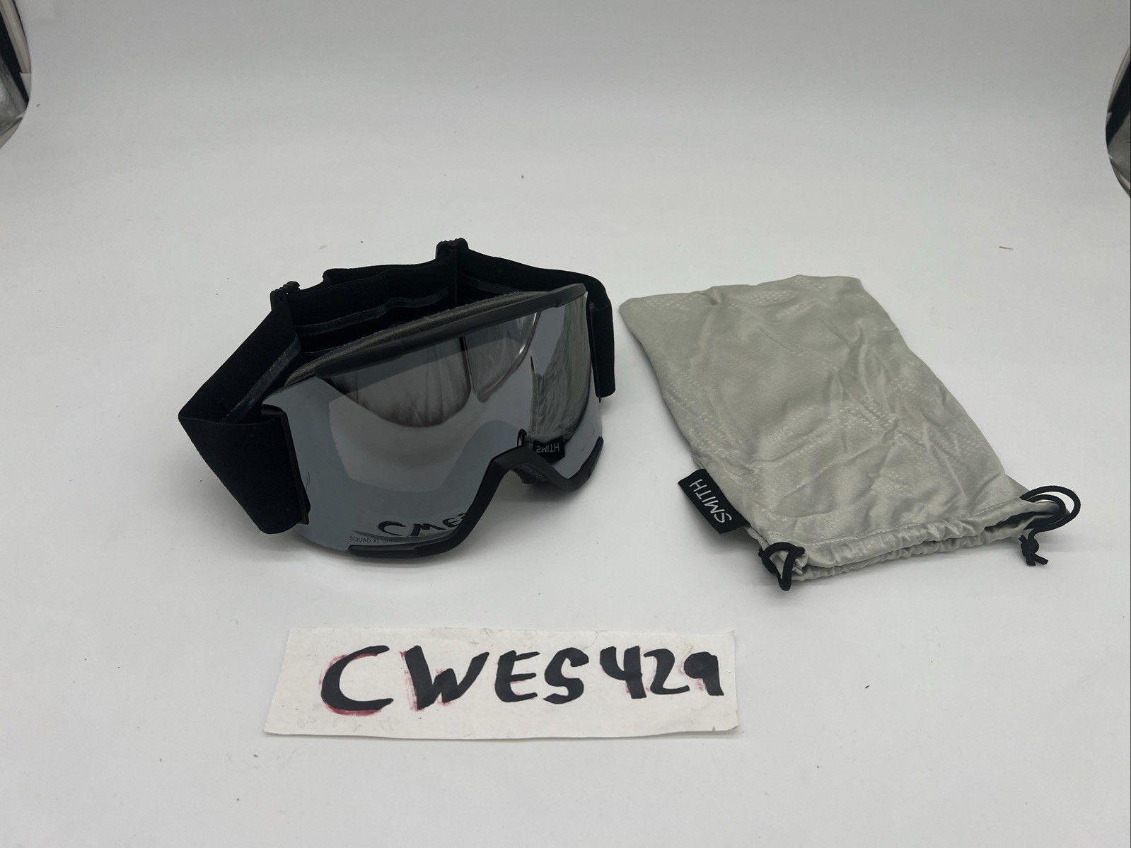 Smith Squad XL Chromapop Ski Goggles Black And Bag