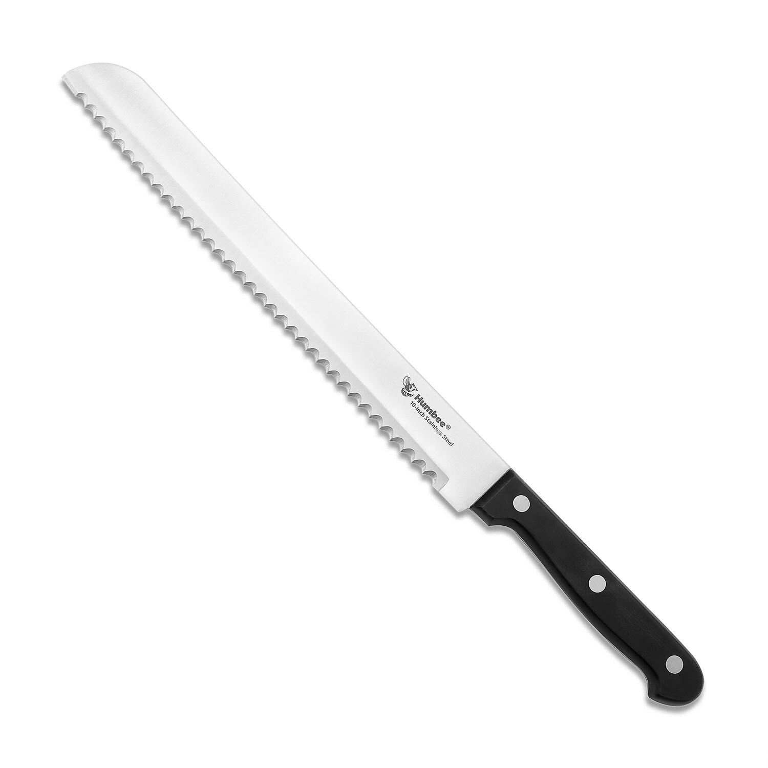Humbee Chef, Stainless Steel Serrated Bread Knives 8/10/12 inch