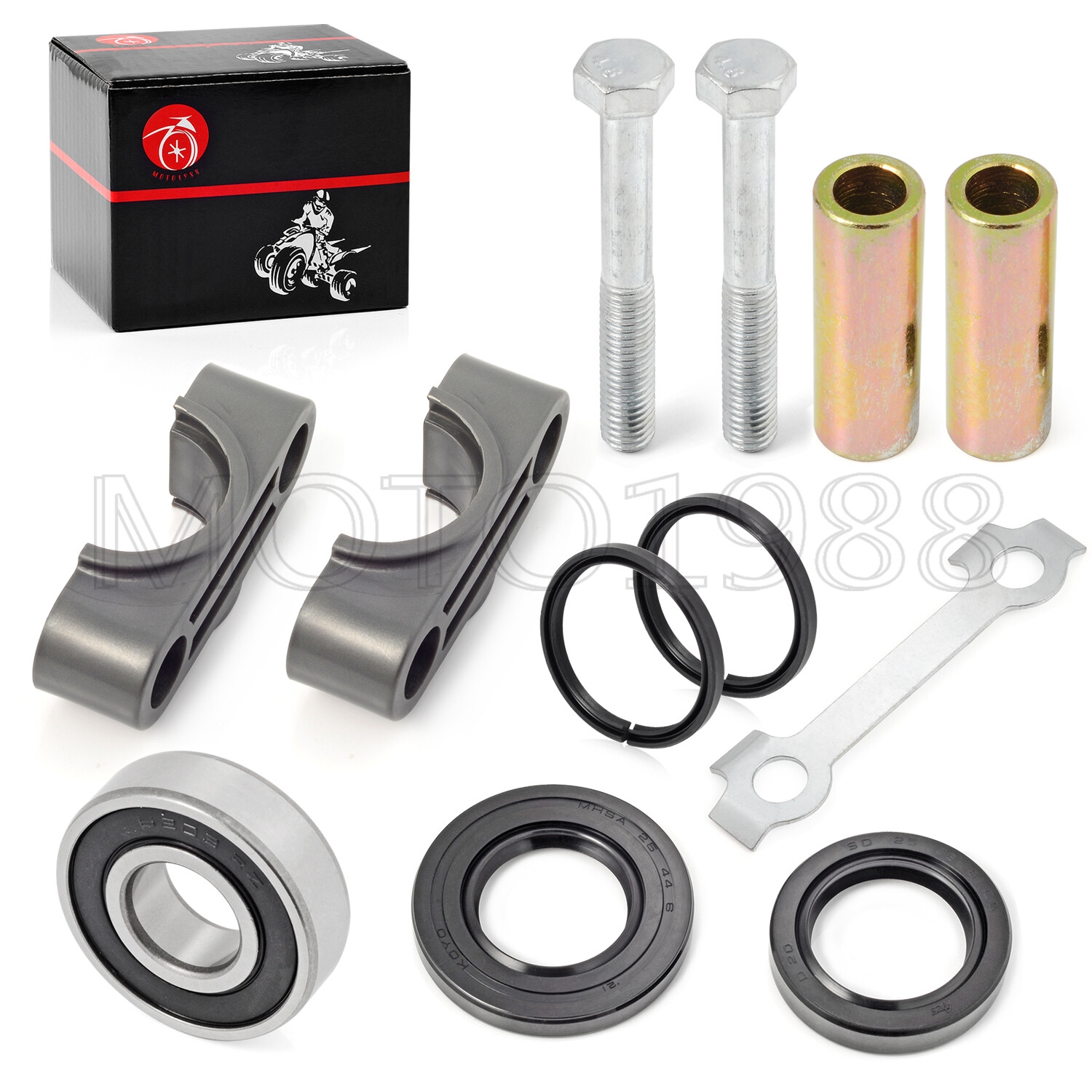 Steering Stem Bushing Bearing Seal Rebuild Kit for Yamaha Raptor 660 2001 - 2005