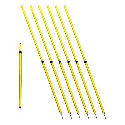 Speed Fitness Crossfit Workout Slalom Soccer Agility Telescopic Poles 6pc 70"