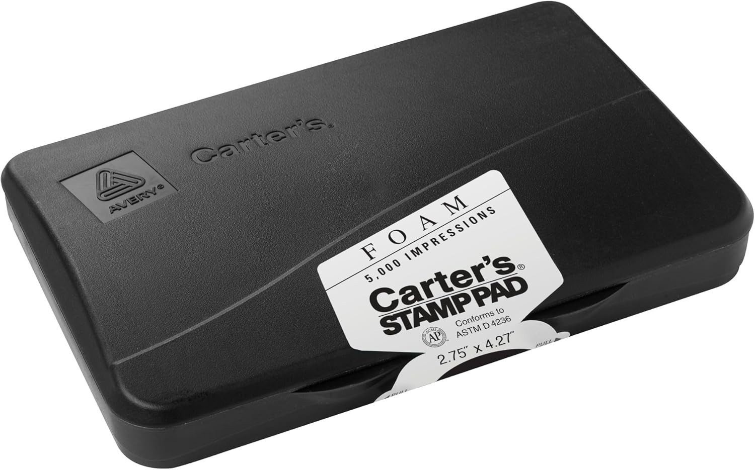 Carter's Stamp Pad Black Ink (21381) 166850 Black Ink Pad Rubber Stamp Foam Eco