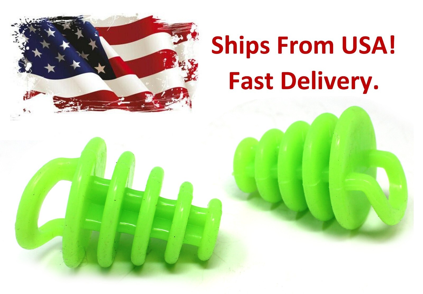 Green Glow in dark Kayak Scupper Plugs | Replacement Stopper Plugs for Kayak