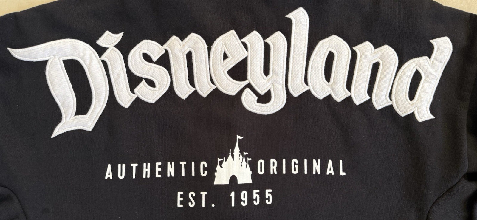 🔥Disney Parks - DISNEYLAND Logo - Zip Hoodie - Black - M💥