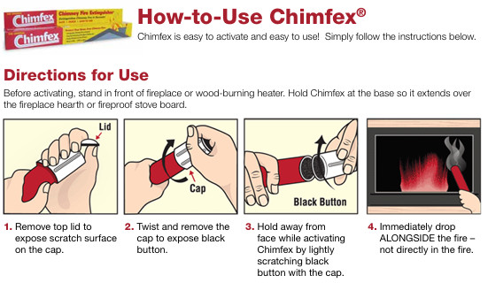 Chimfex Fire Extinguisher Suppressant, Safe, Easy to use, Fire out in 22 Secnds