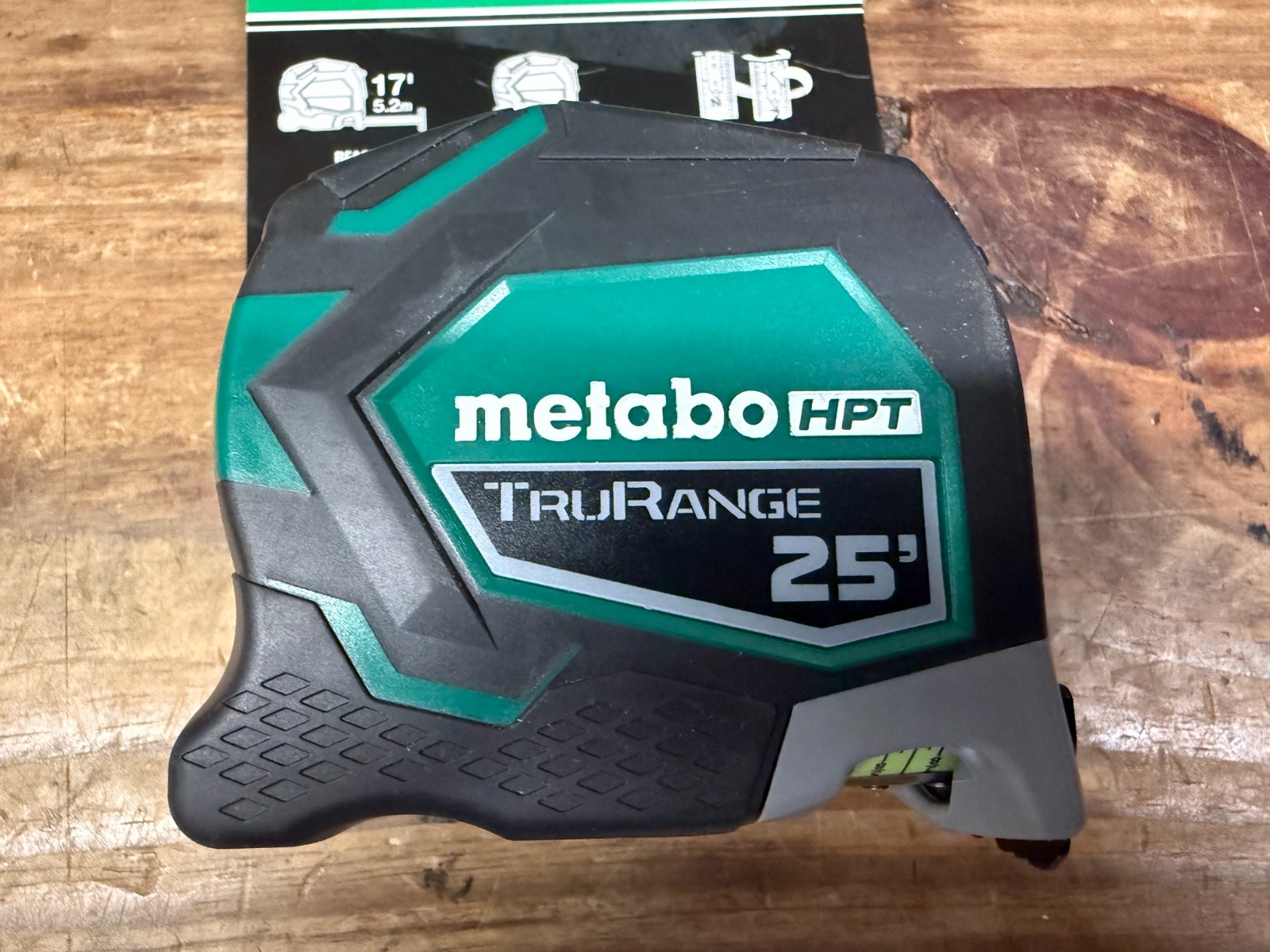 Metabo HPT 25' TruRange Tape Measure 2 Sided Print 17' Reach (Qty)