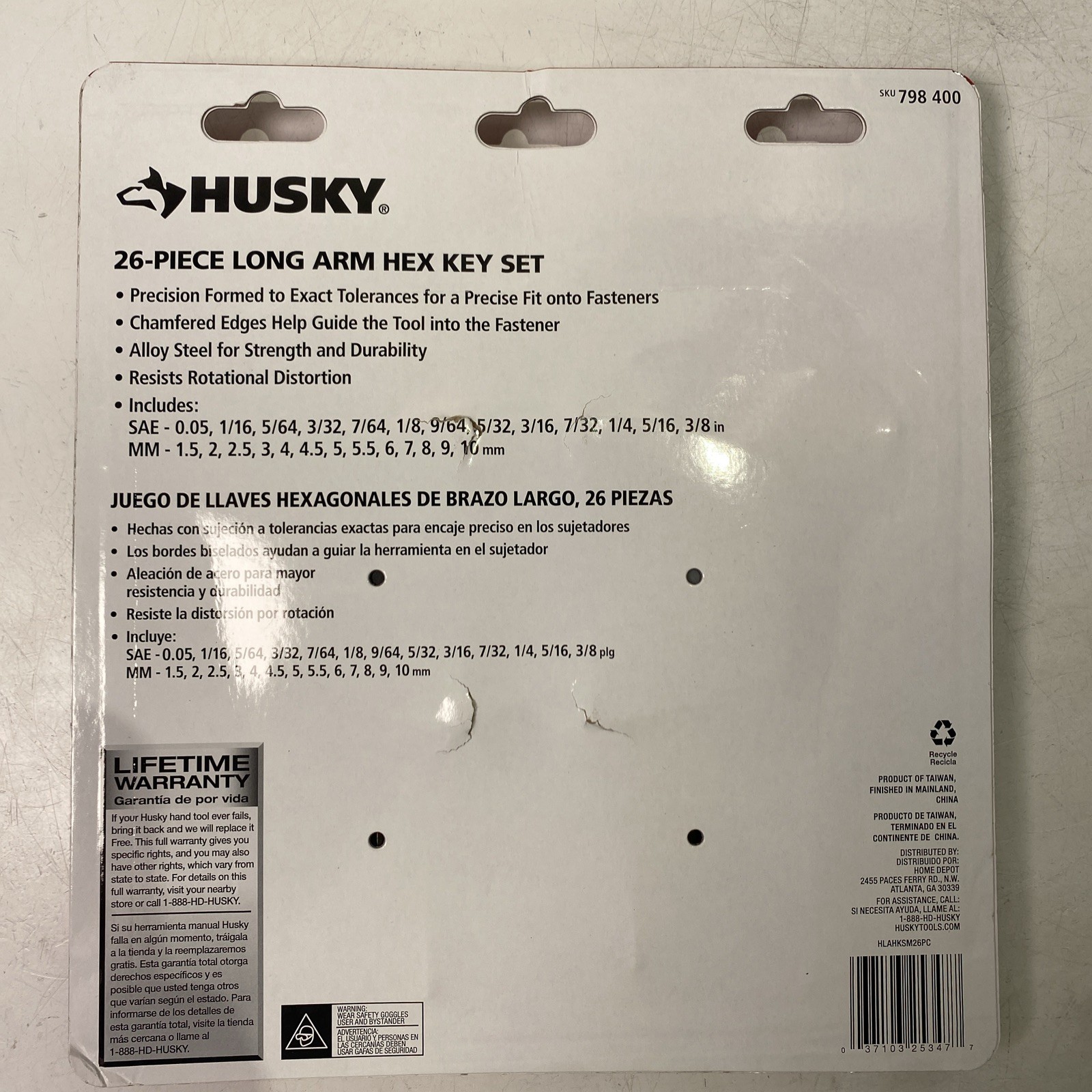 Husky Ball End Hex Set, SAE/MM (26-Piece)
