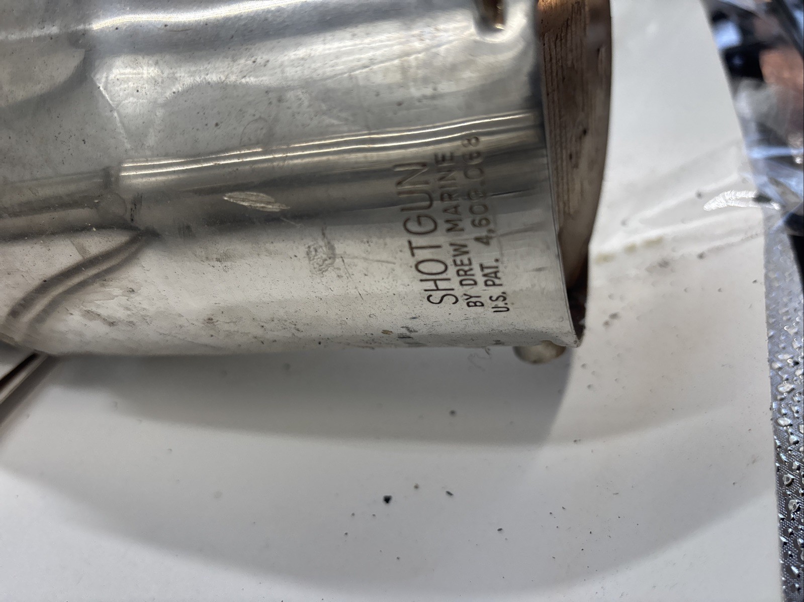 Stainless Exhaust Tail Pipe Risers Set shotgun marine