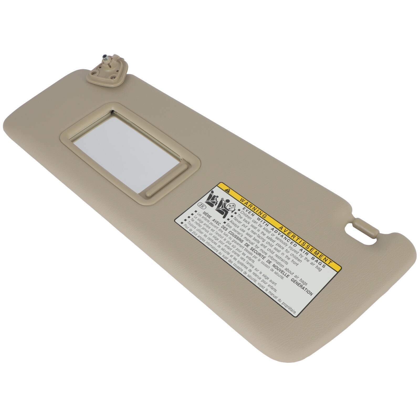 For 04-07 Toyota Highlande Sun Visor Driver LH W/O lamp Tan 2.4L 3.3L