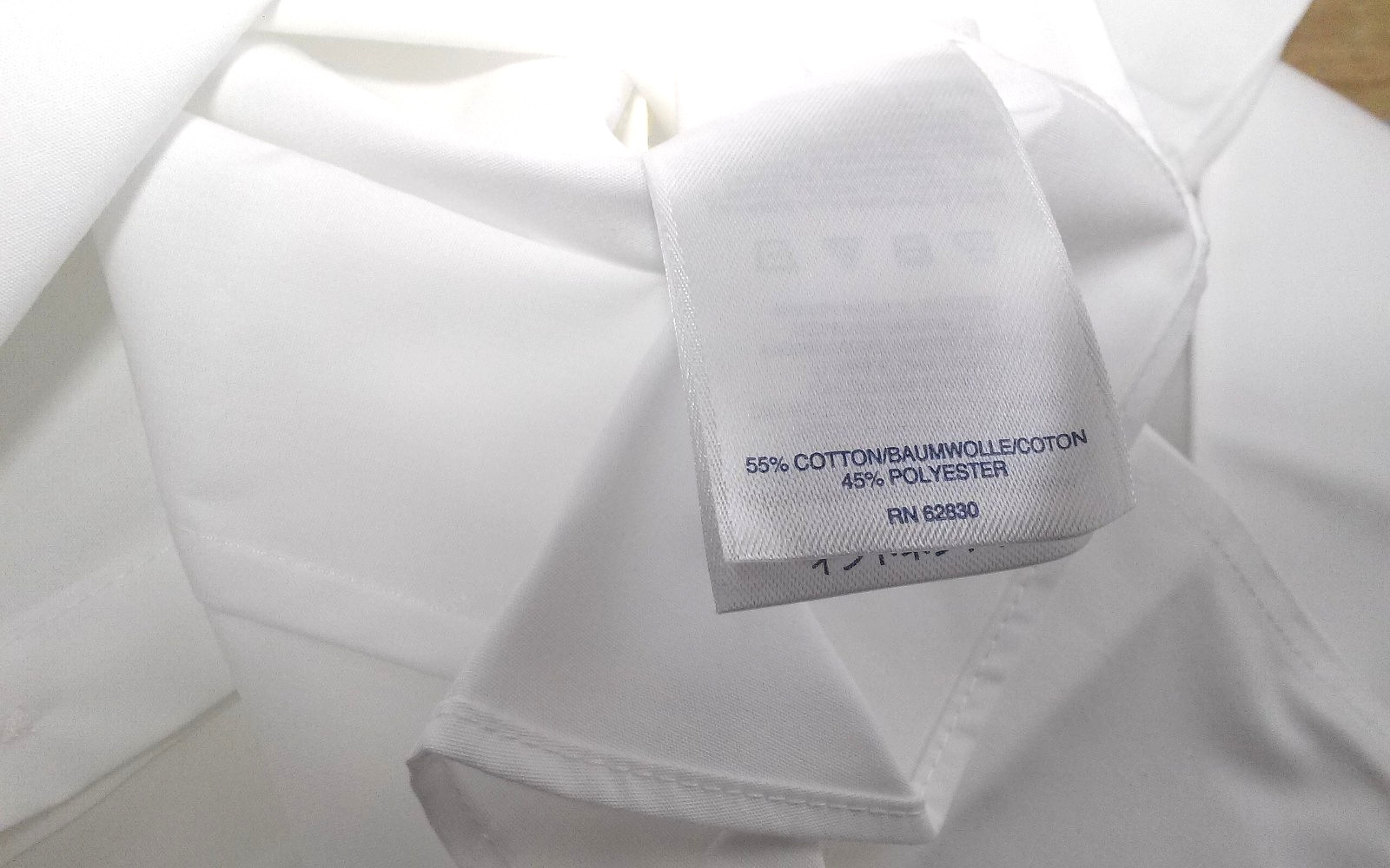 Lands' End Wrinkle Free Broadcloth Women's White Work Shirt Sz 4