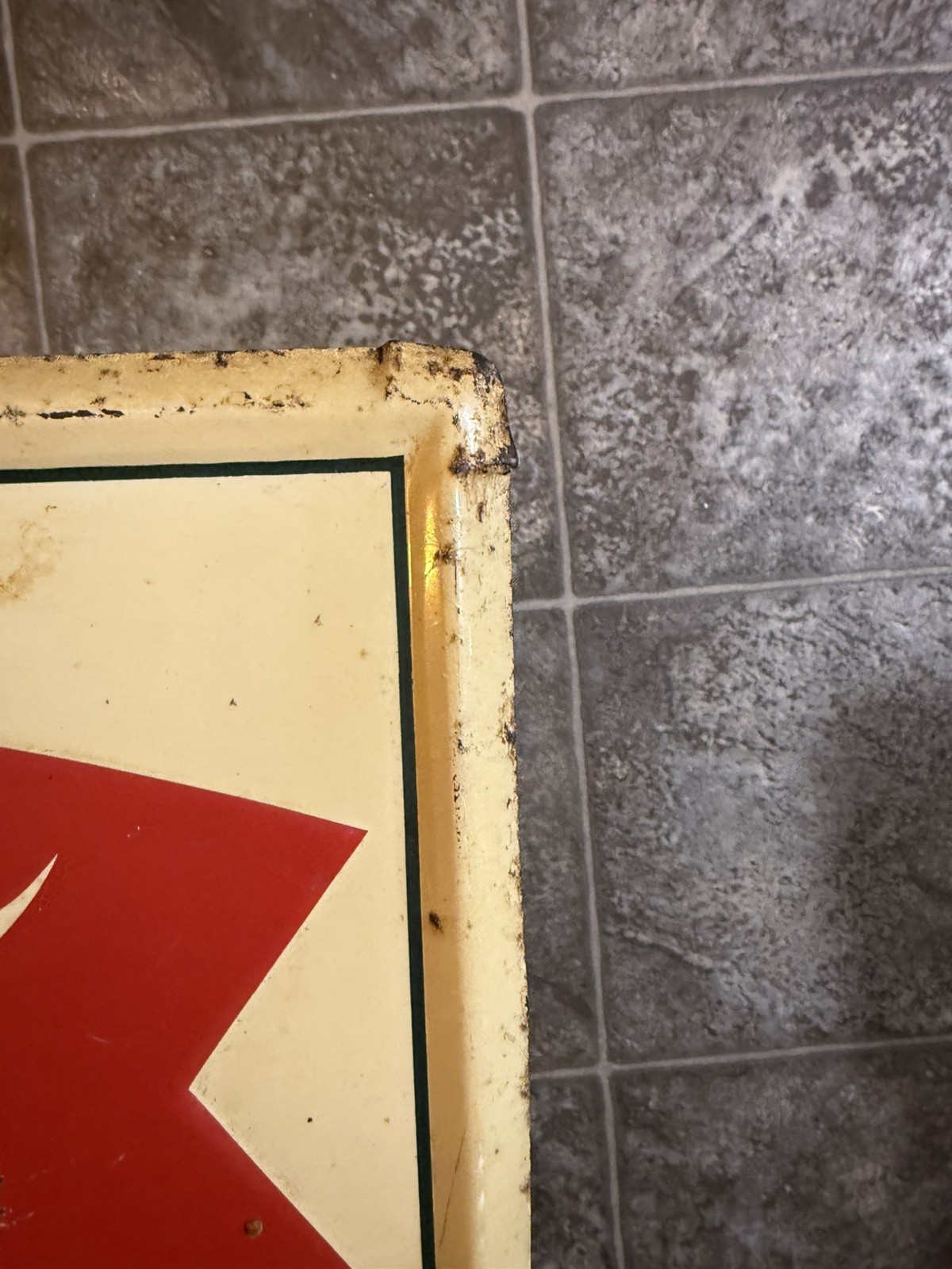 1950's Coca Cola Fishtail Delicious with Food Metal Menu Chalkboard Sign!