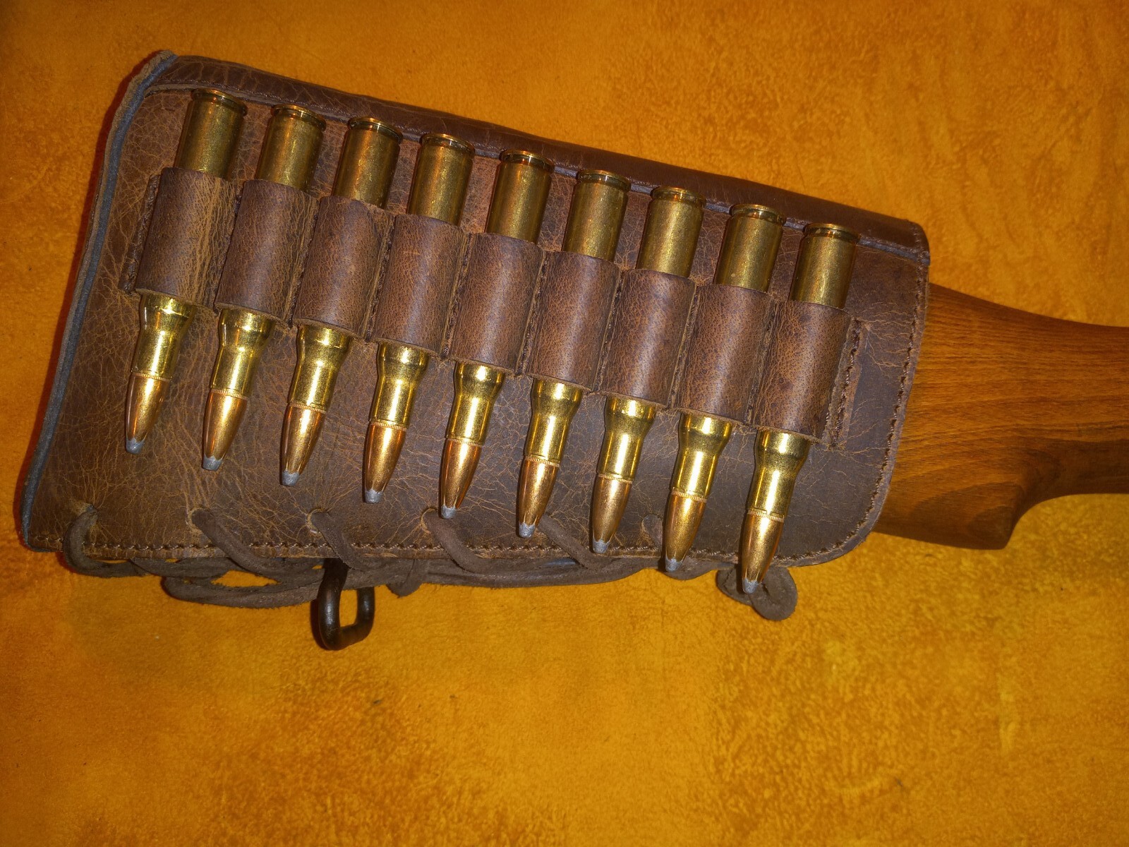 Lever Action Bolt Action Leather Rifle Recoil Cheek Pad Made In The USA