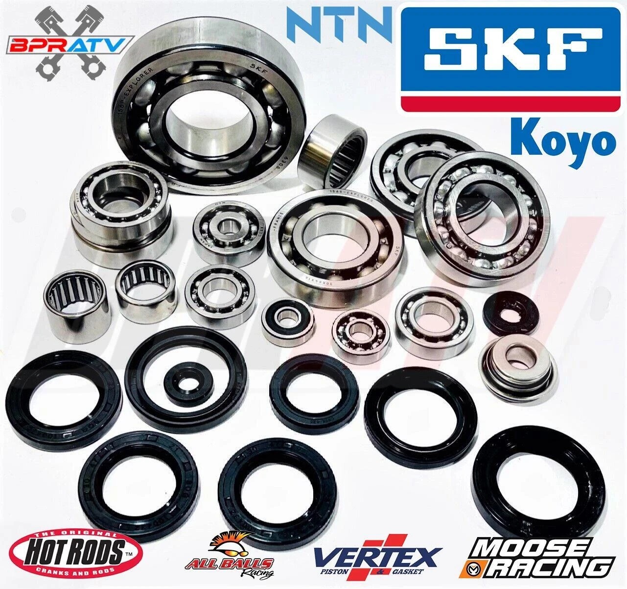 LTR450 LTR 450 Engine Motor Bearings SKF Aftermarket Bottom End Bearing Seal Kit