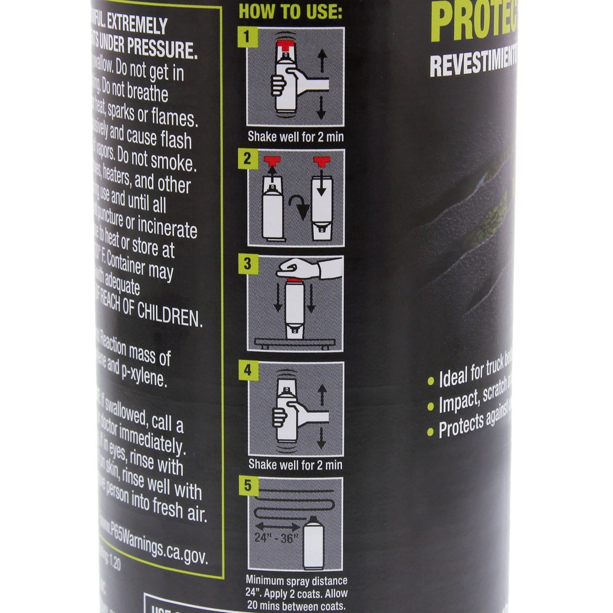 U-POL 4887 Raptor 2K Olive Green Spray-On Truck Bedliner Aerosol 4 Pack 13.2 oz