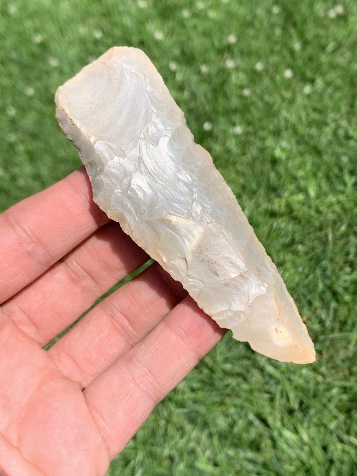 Authentic Archaic Blade Arrowhead 4 1/8 Fayette Co Kentucky Glossy Carter Cave