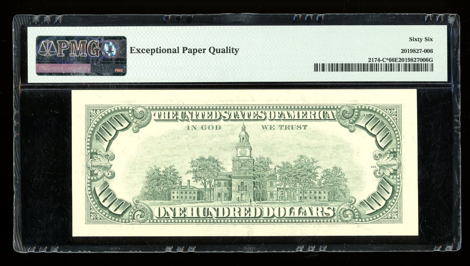 DBR 1993 $100 FRN Philadelphia STAR Gem Fr. 2174-C* PMG 66 EPQ Serial C00246539*