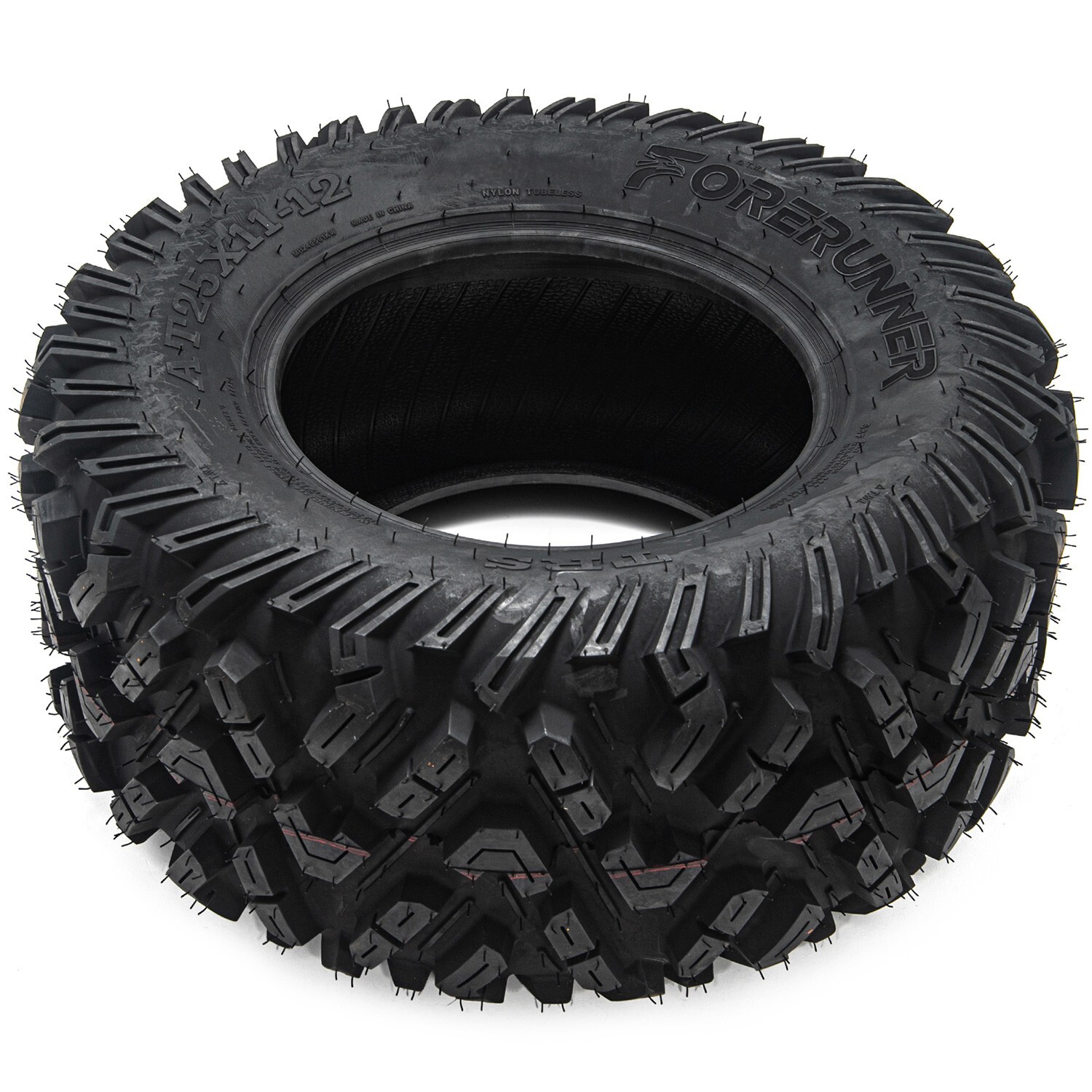 Set of 2 25x11-12 25x11x12 6Ply ATV UTV All Terrain Mud Tires 25 11 12 Tubeless