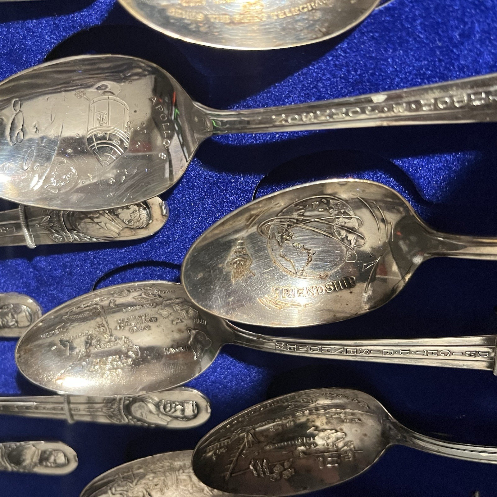 Wm. Rogers Mfg. Co. Silverplate World's Columbian Exposition Souvenir Spoon Set