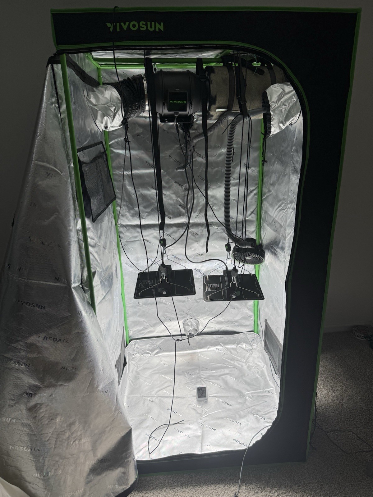 Vivosun Full Setup Indoor Grow Room Kit with Lights and Ventilation