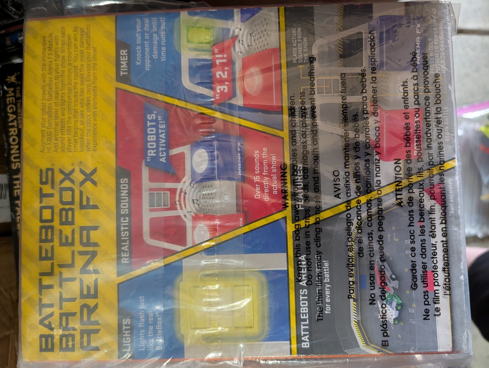 1 - HEXBUG BattleBots Arena FX Electronic Interactive Lights & Sounds SEALED OOP