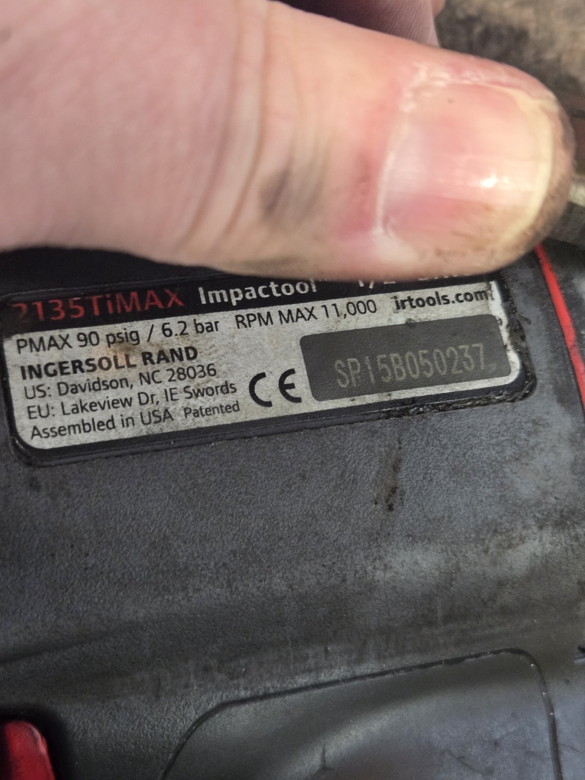 Ingersoll Rand Titanium 1/2” Air Impact Wrench 2135TIMAX Free Shipping