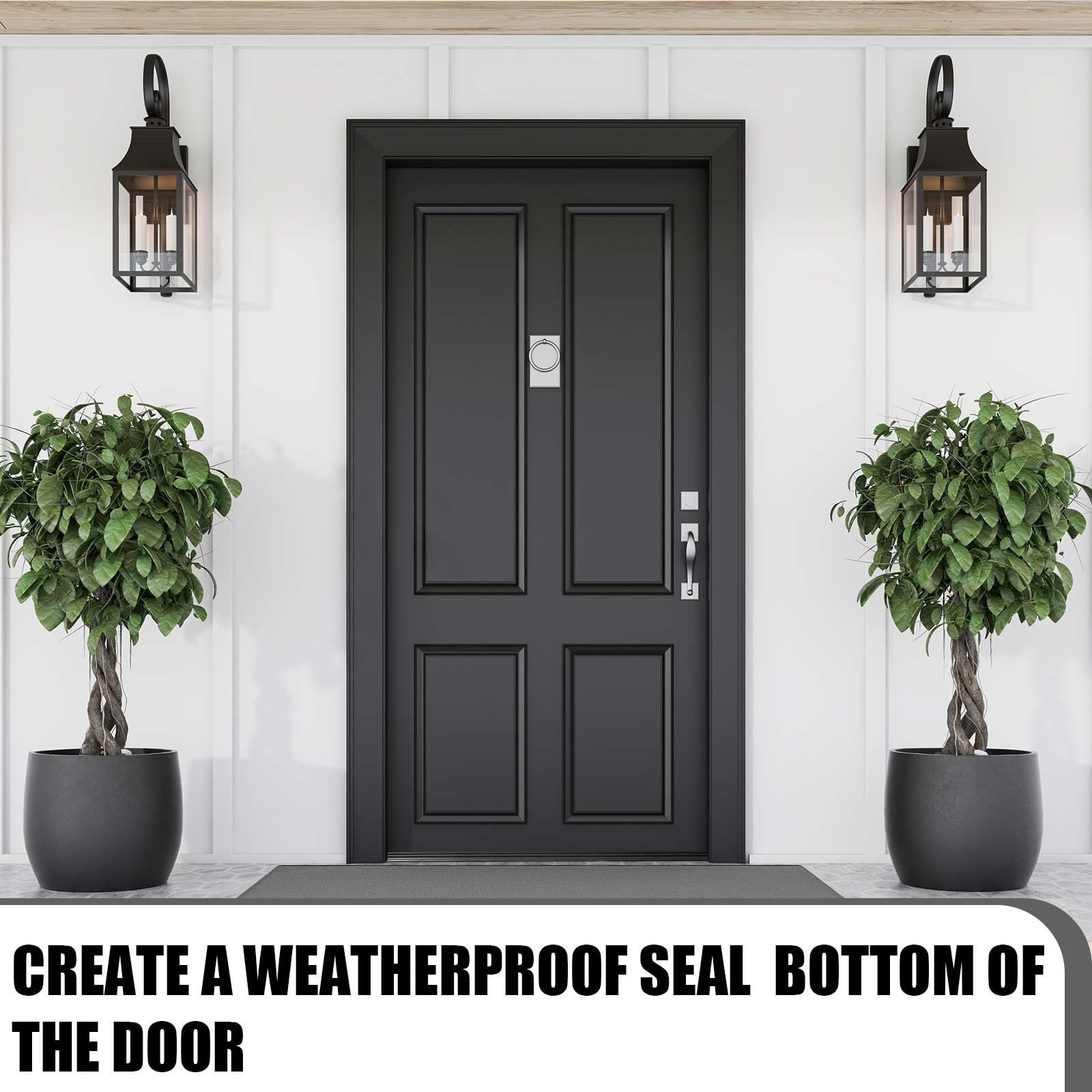 2 Pcs Replacement Door Bottom with Vinyl Fins 36" Long 1 3/4" Wide Threshold ...