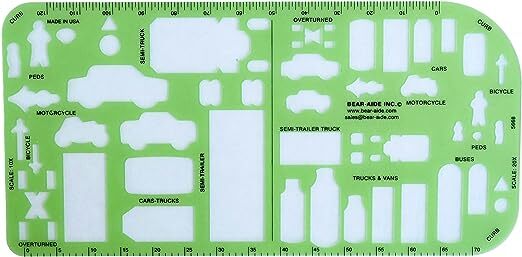Crime Scene Traffic Drawing Template
