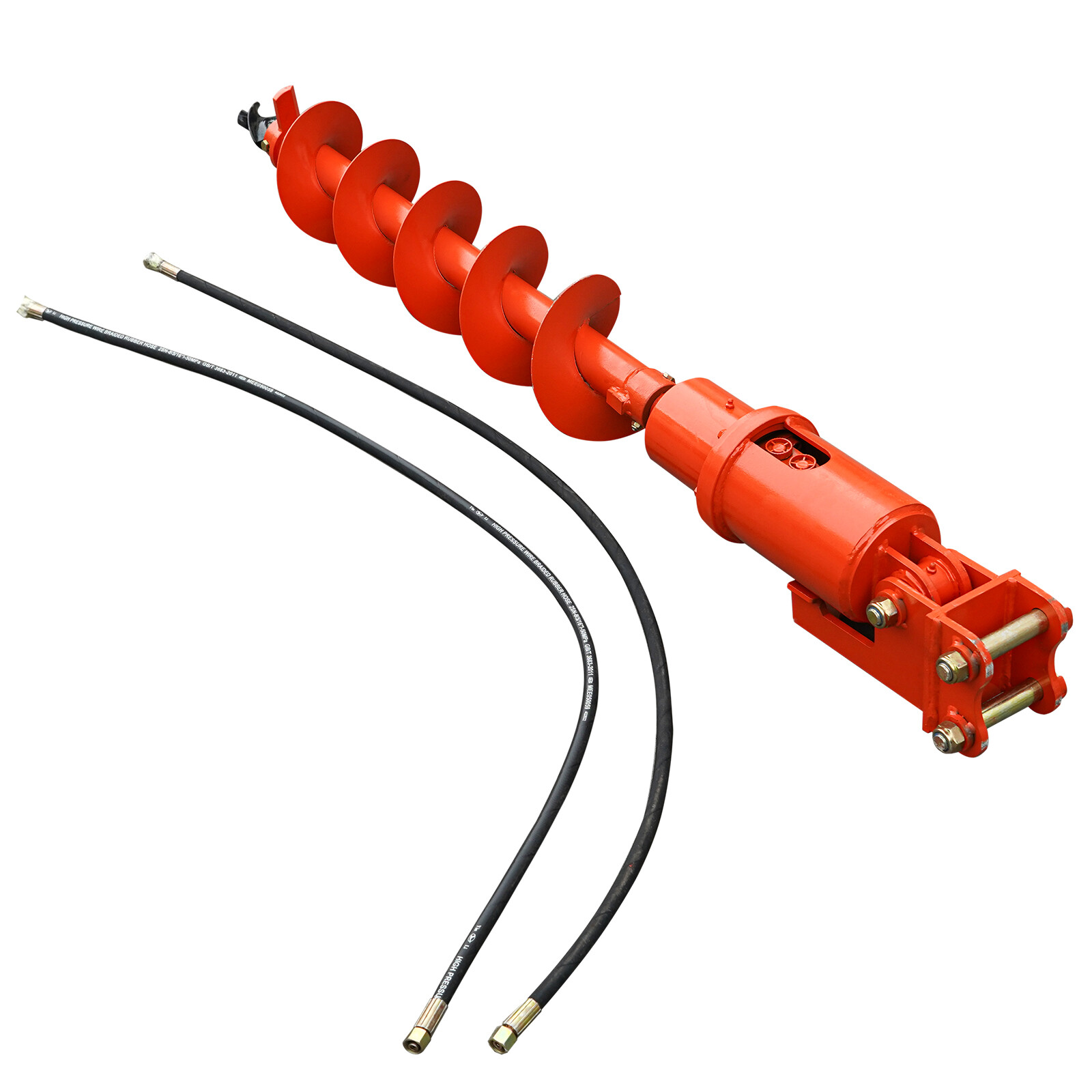 Hydraulic Auger Attachment for 1-2T Mini Excavator Digger Track Crawler 200mm