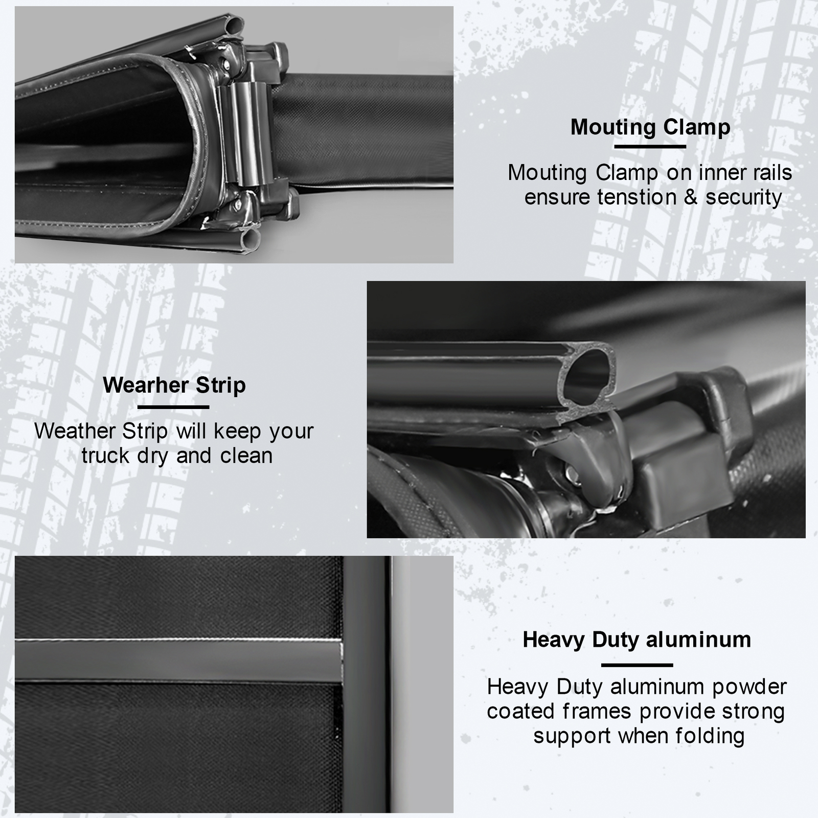 Tri-Fold 5.8FT Truck Bed Tonneau Cover For 07-13 Chevy Silverado GMC Sierra 1500