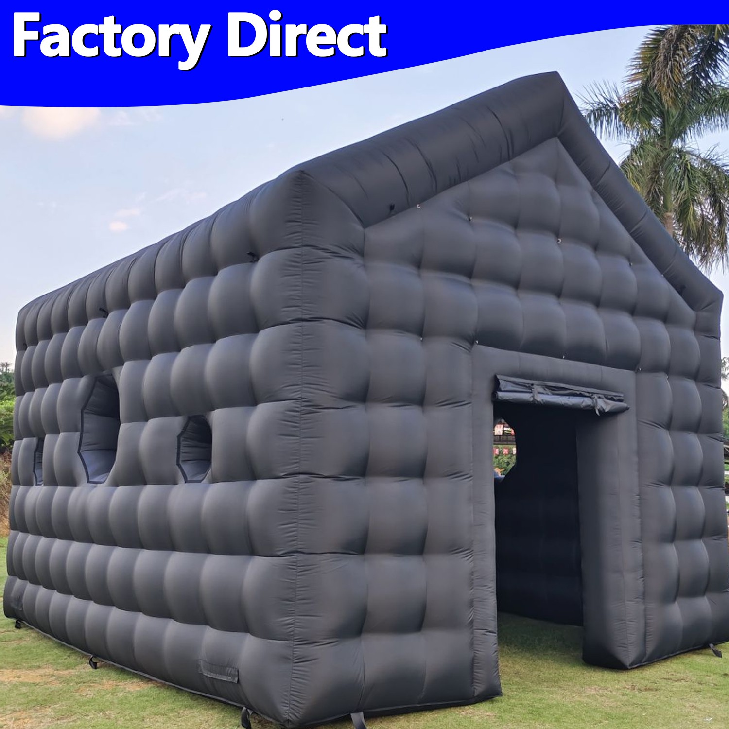 Inflatable Night Club Portable Cube Tent With Ground For Disco Wedding Party