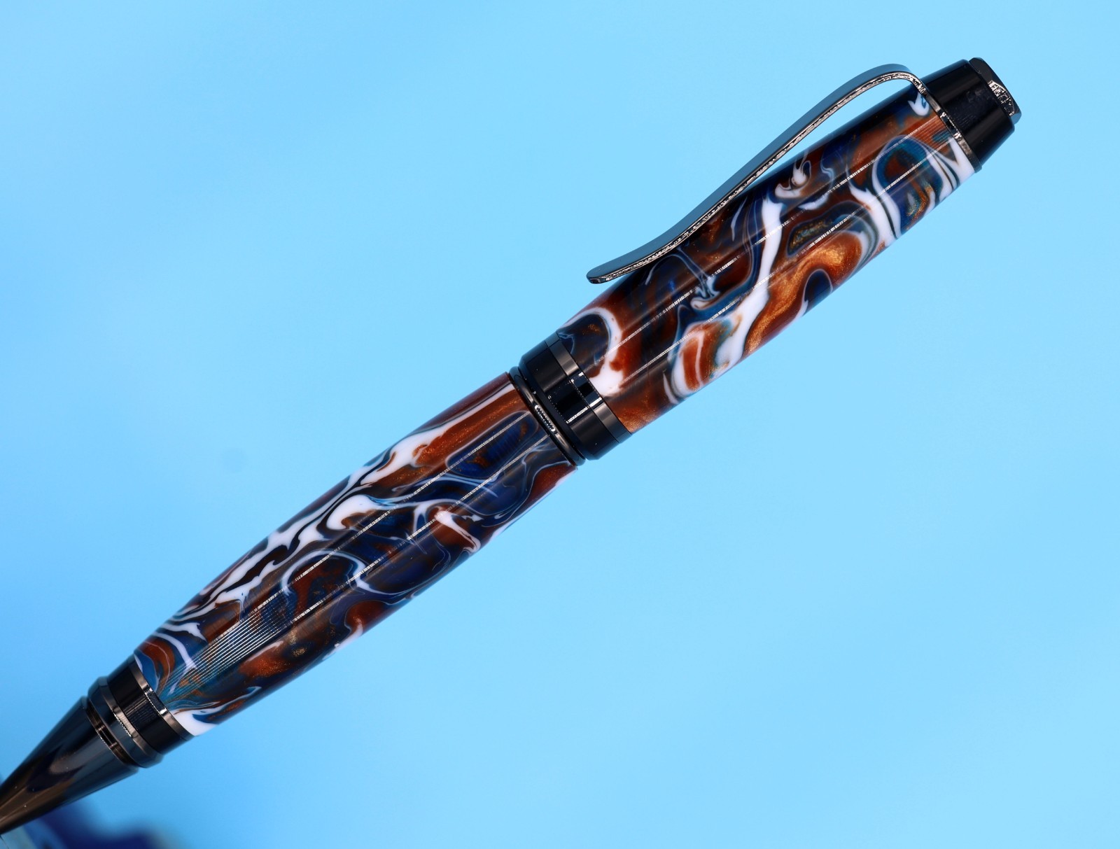 Popular Classic Cigar Ballpoint Pen in Gunmetal with Copper Canyon Color #129
