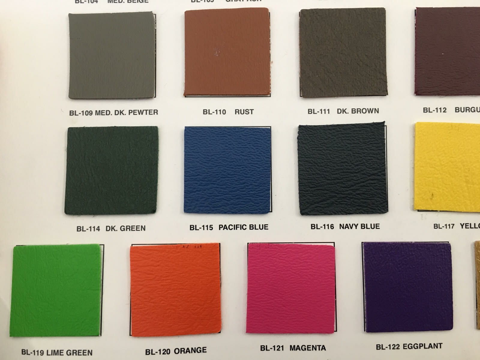 Blazer vinyl heavy duty upholstery fabric boats automotive handbags SHIPS FOLDED