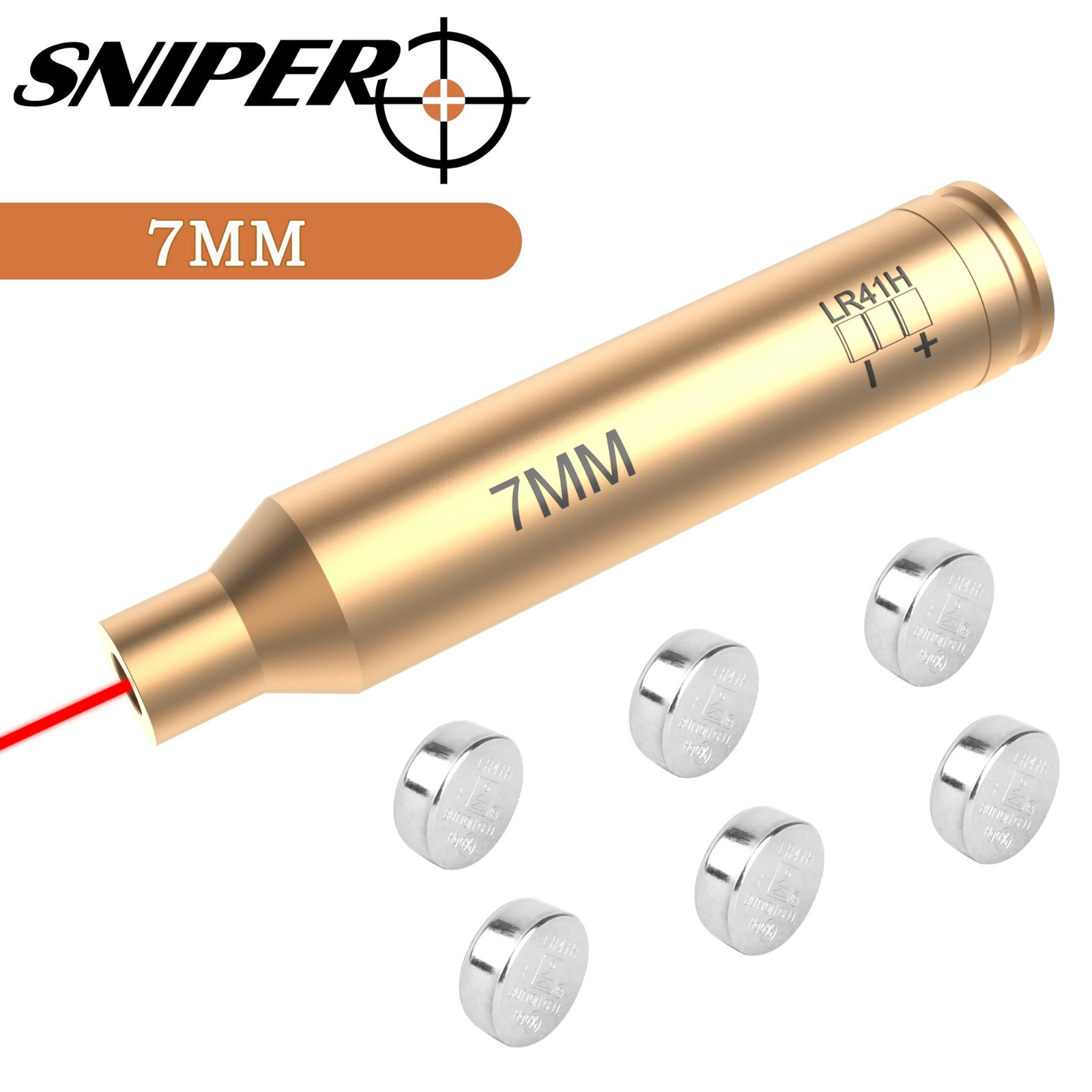 Red Laser boresight CAL 7MM/8MM/9MM/223/308/762 Cartridge bore sighter US Seller