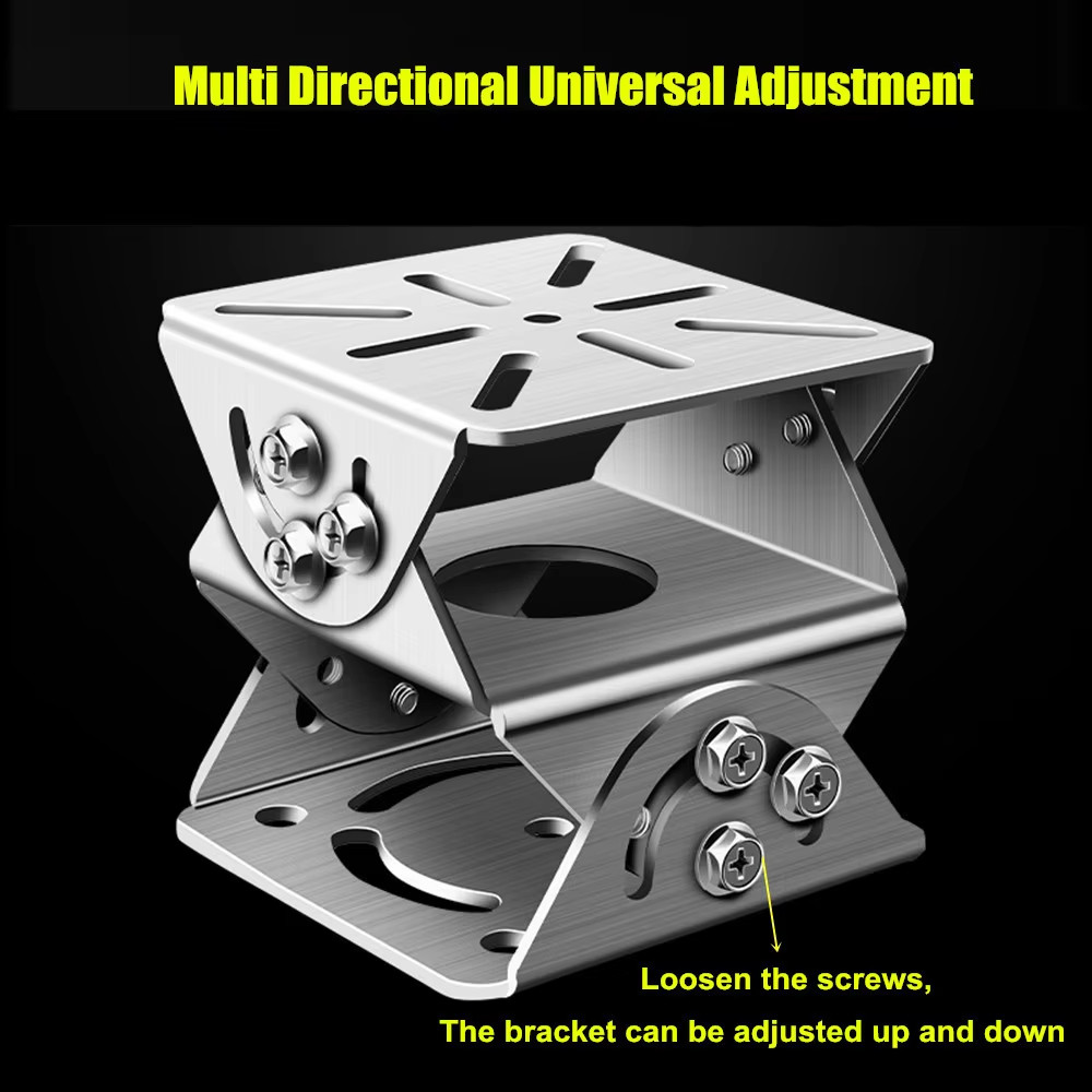 CCTV Security Camera 3-axis Joint Mount, Stainless Steel Universal Joint Brack