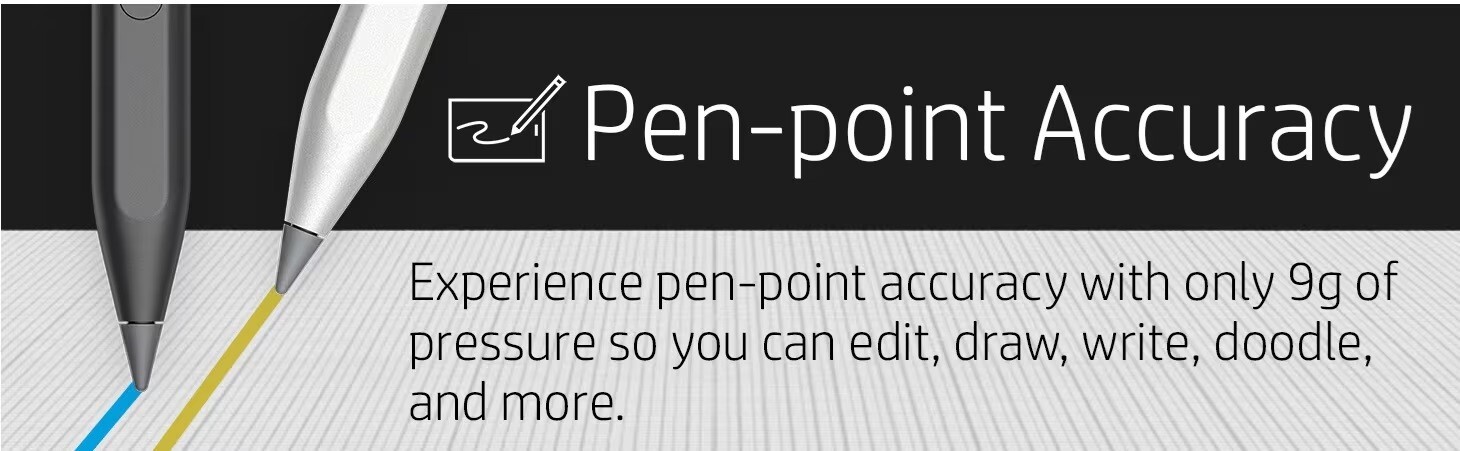 HP Rechargeable MPP 2.0 Tilt Active Pen Stylus 3J122AA Genuine USA Seller