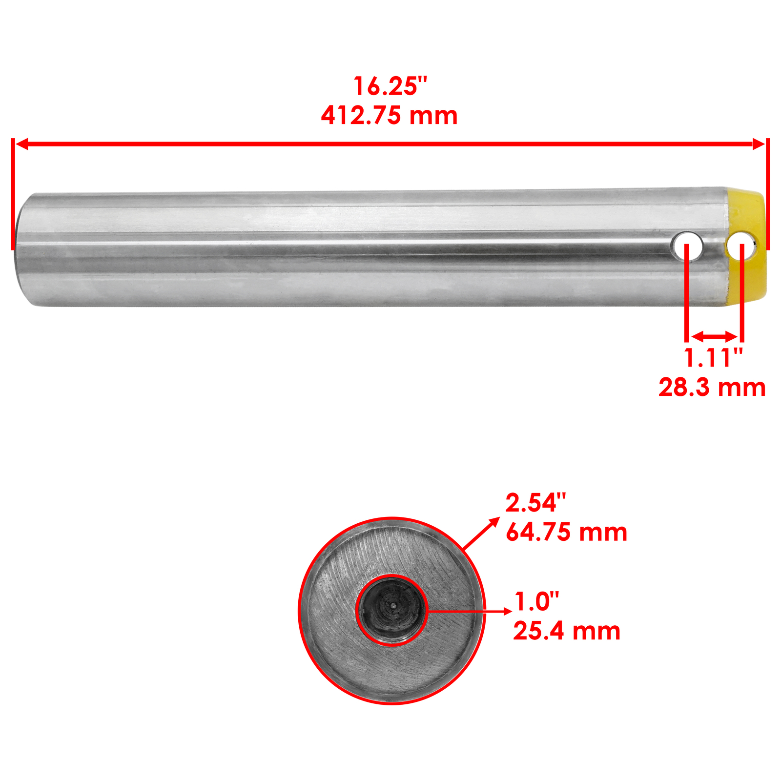 144-1013 65 mm Excavator Bucket Pin For Caterpillar E110B E120B 311 311B 311C