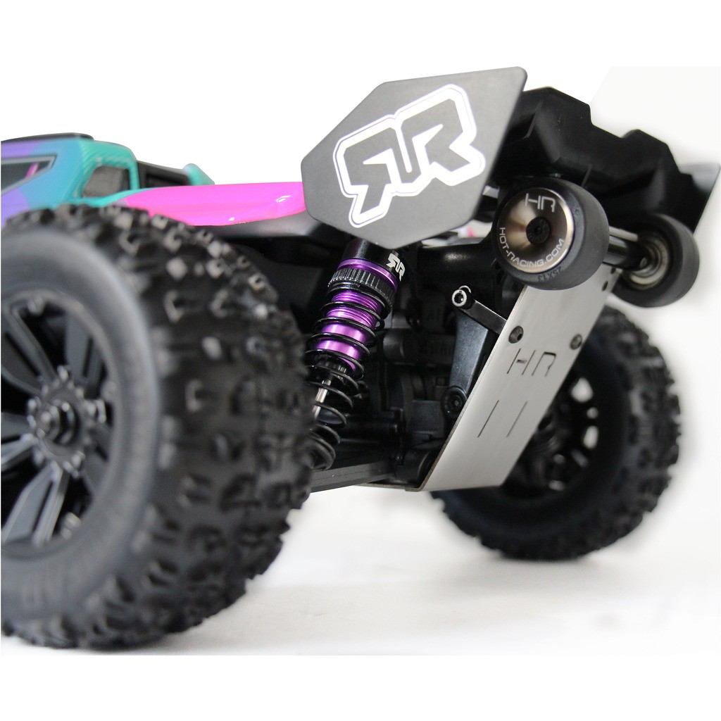 Hot Racing AMN133K HD Bearing Skid Plate Wheelie Bar - MINI Kraton