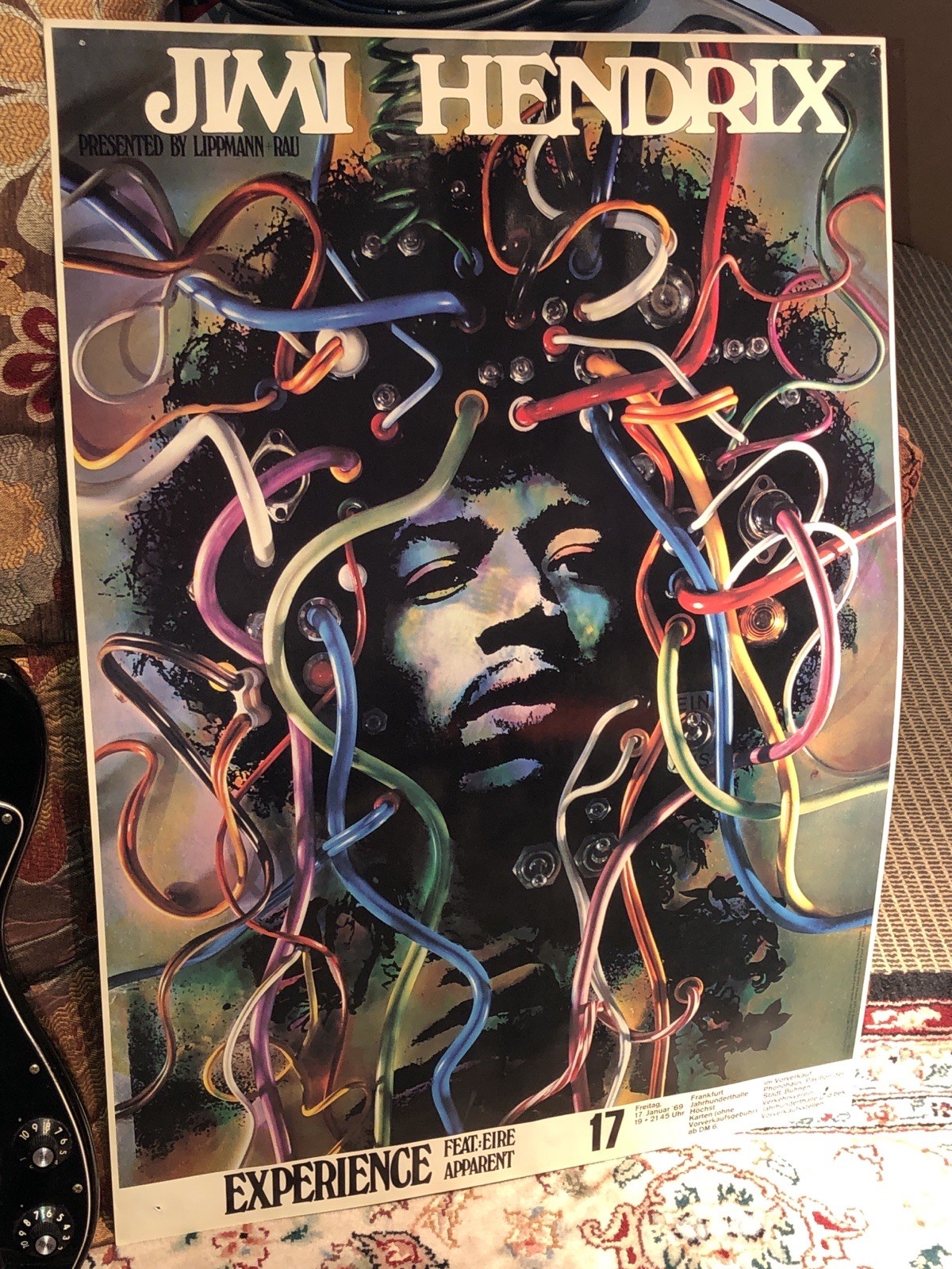 Jimi Hendrix - Presented by Lippmann + Rau - German Concert Poster Litho NICE!