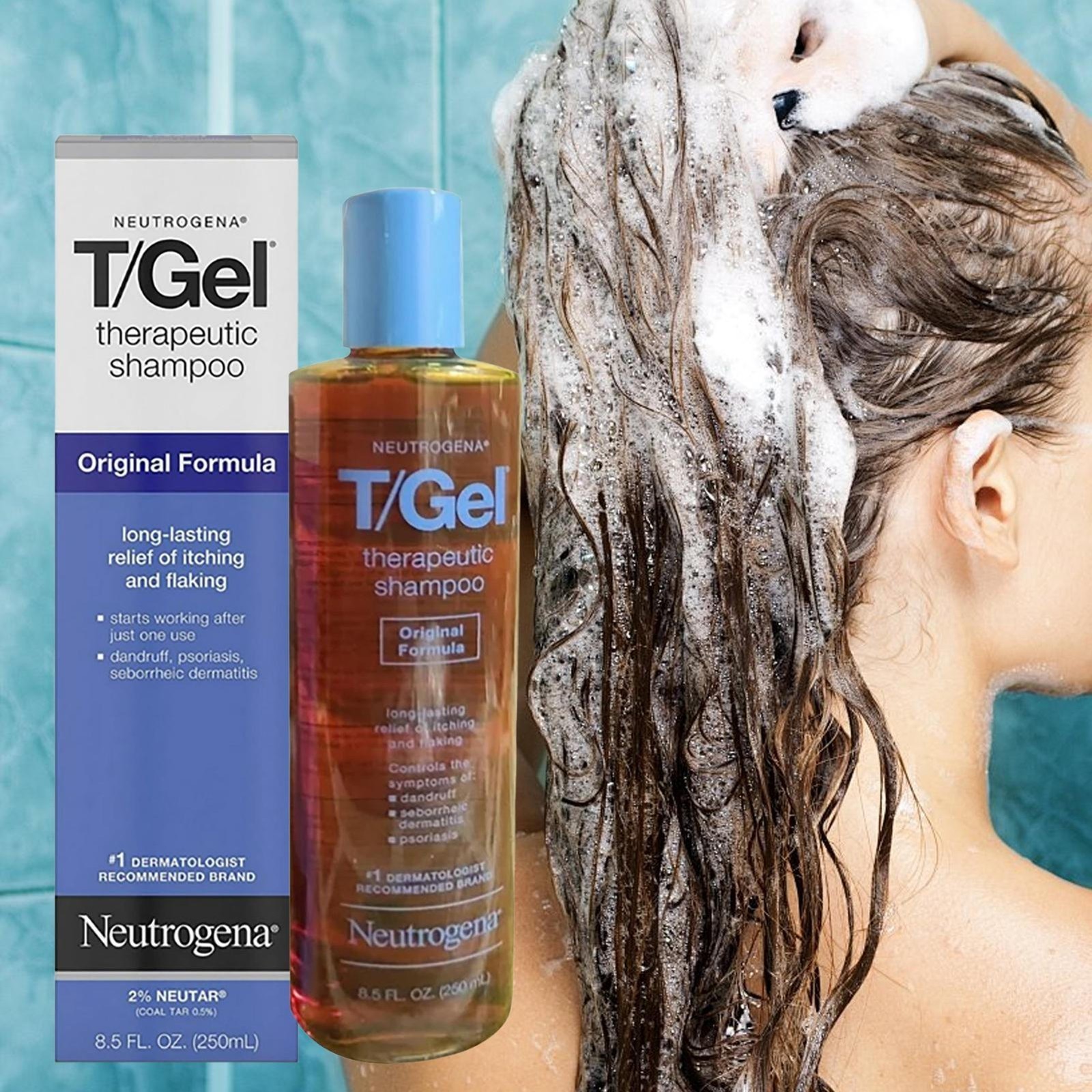 Neutrogena T-Gel Therapeutic Shampoo Instant Treatment 8.5 Fl Oz/250ML IN Box