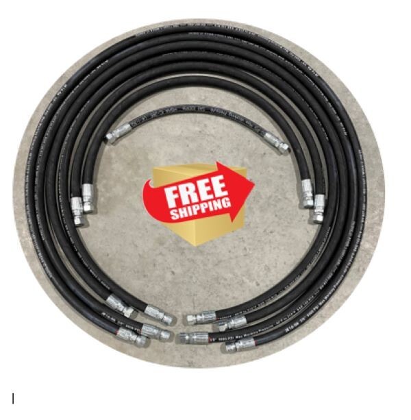 Western Wide Out Snowplow Hose Kit HYDRAULI-FLEX **FREE SHIPPING**