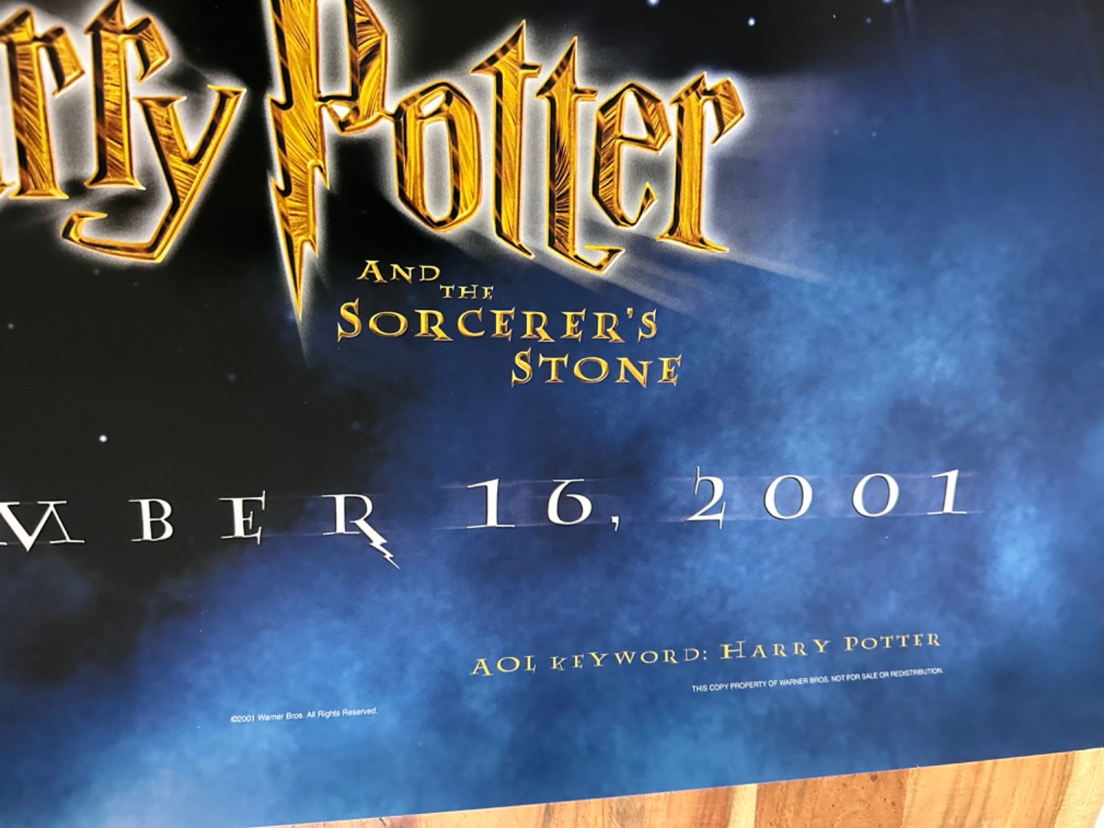 HARRY POTTER Movie Poster 27 x 40 D/S ORIGINAL ONE SHEET