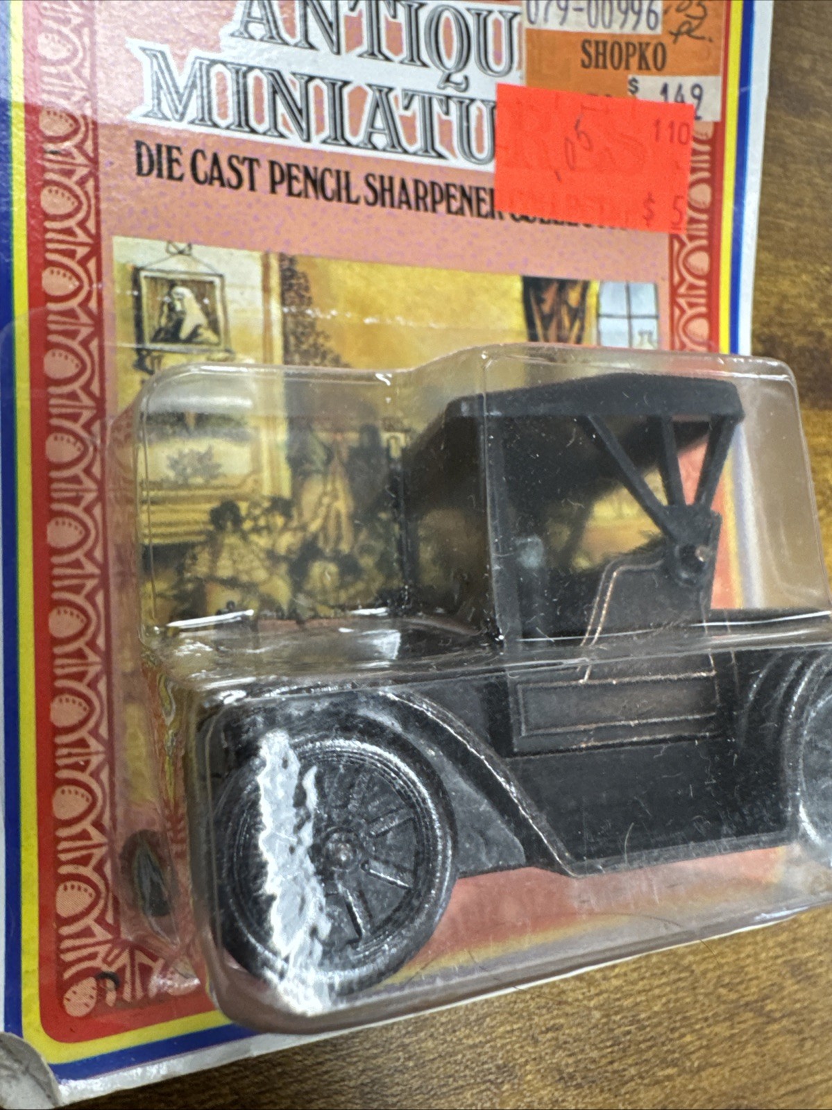 Vintage Antique Finished Die-Cast Miniature Car Pencil Sharpener