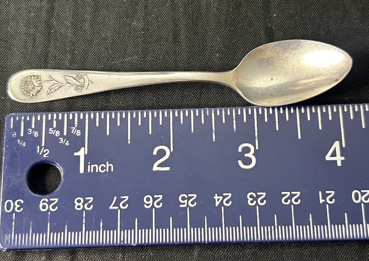 RARE Antique Manganese Glass Cruet Set Meriden Quadruple Plate Caddy c1900 READ