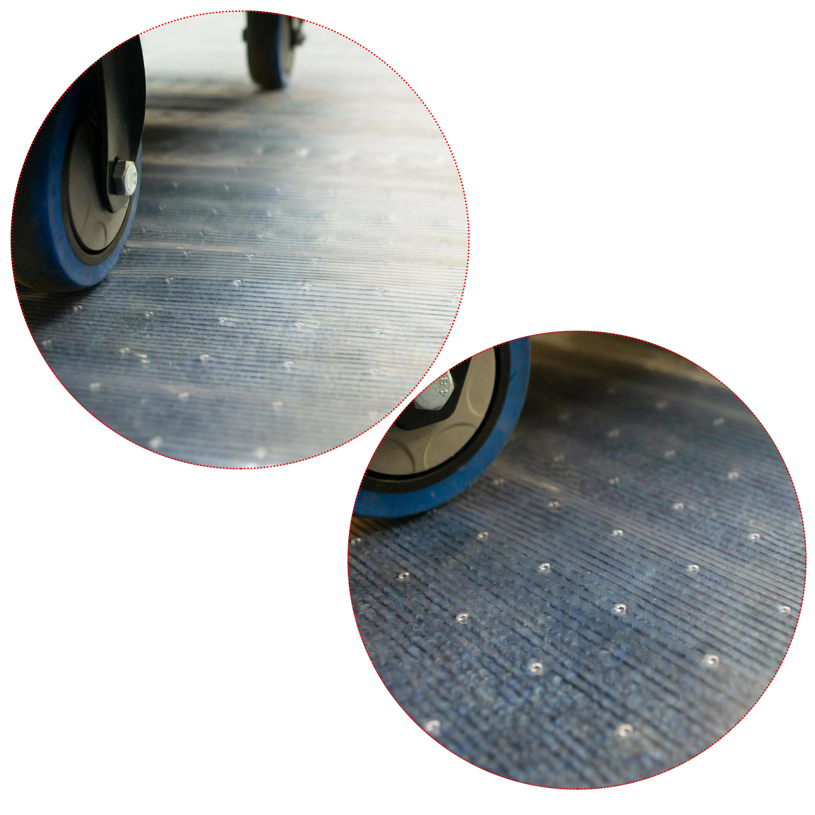 HFS(R) 27IN X 12FT Clear PVC Anti-Slip Heavy Duty Floor Runner Rug Protector