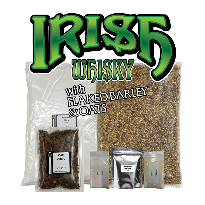 Complete Cracked Corn, Malted Barley, Specialty Grain Irish Whiskey Mash and Fer
