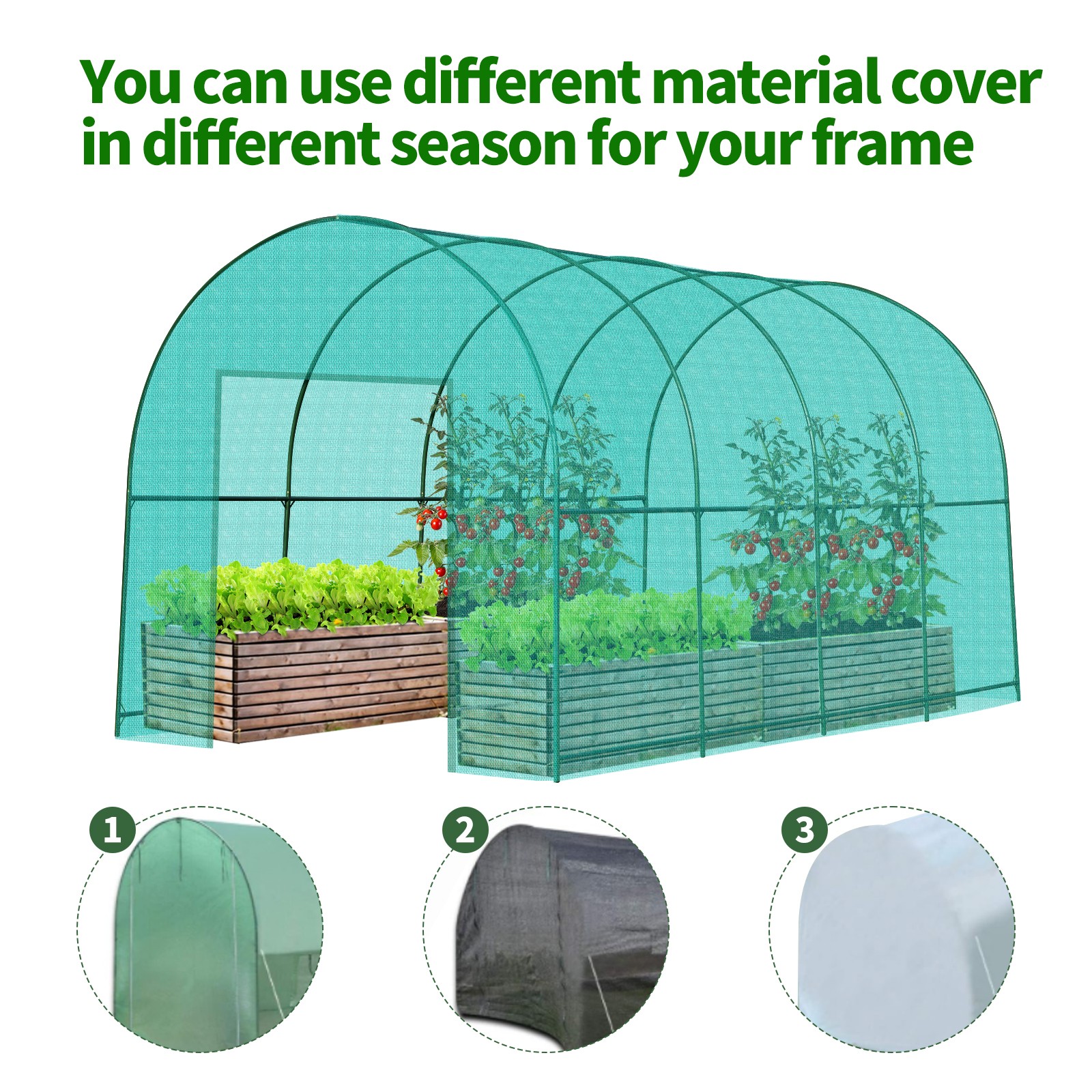 13x7x7.2 ft Steel Garden Arch Rose Arbor Climbing Plant Grape Support Frame Yard