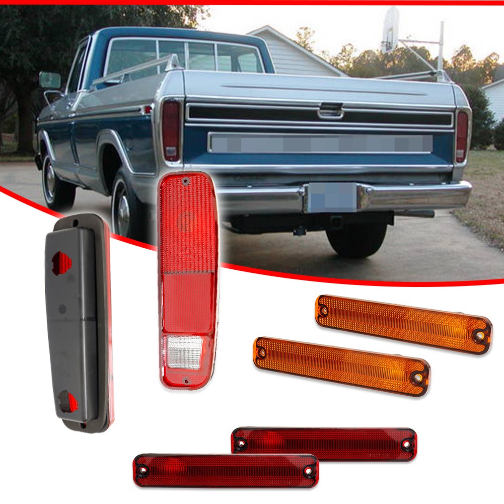 8pcs For FORD F100 F150 F250 E150 Truck 1973-1979 Tail Light Front & Side Marker