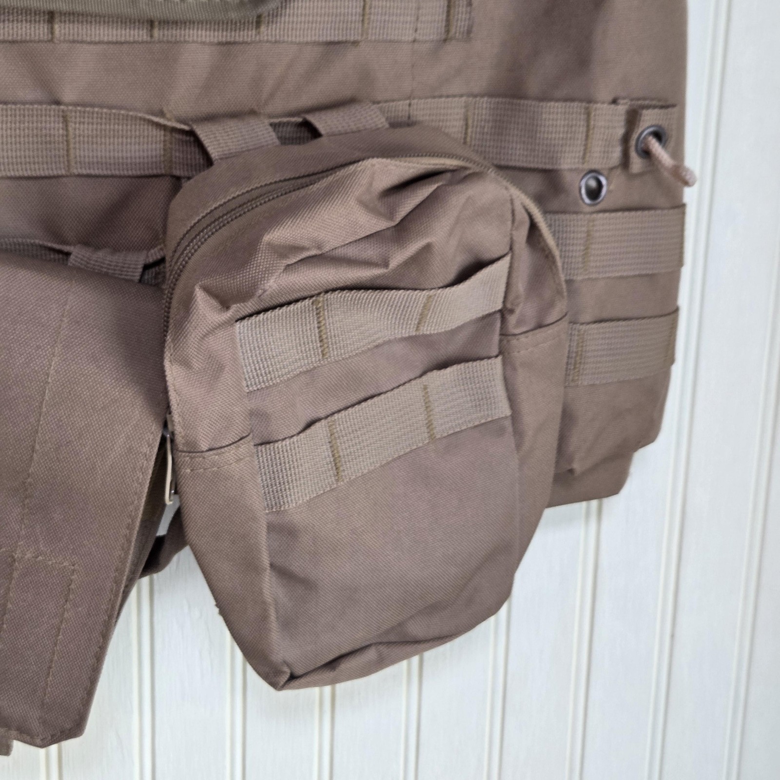 Geissele Tactical Plate Carrier Vest Brown Nylon MOLLE Pouches Hunting Mens