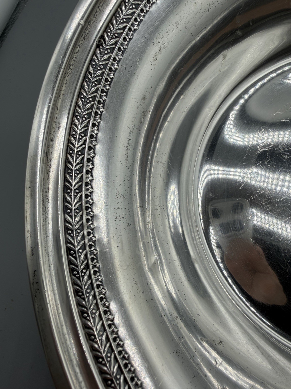 American Sterling Silver Large Shallow Bowl, 203 grams